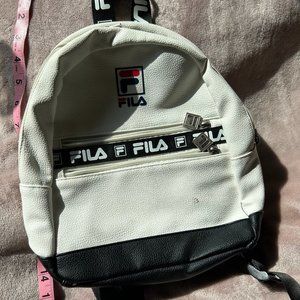 Mini White Fila Backpack